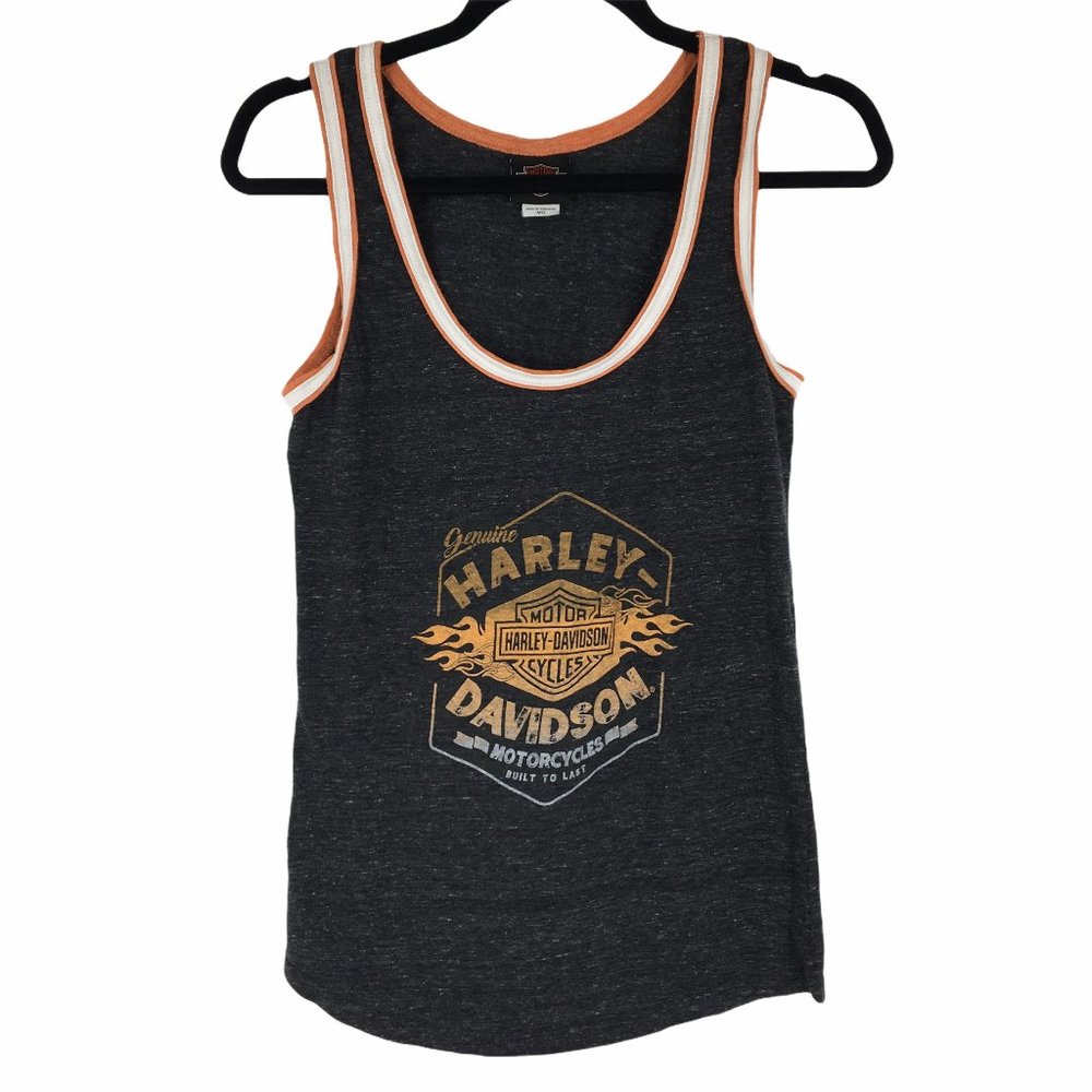 RARE Authentic Harley Davidson Bravado Gray Tank